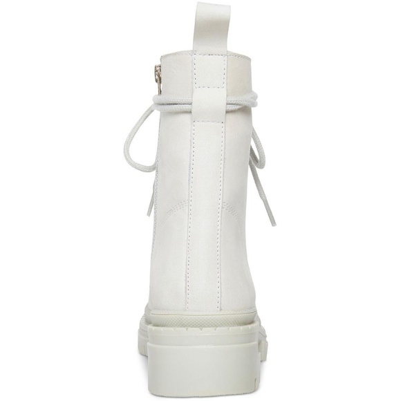 NEW Steve Madden Womens Jamisyn ICE Leather Combat & Lace-up Boots Shoes SZ 5.5 - Picture 2 of 5